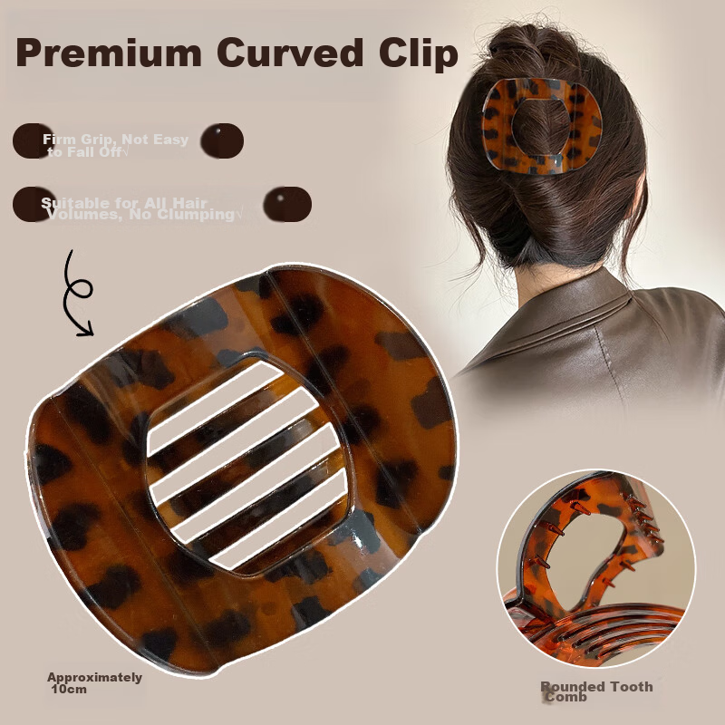Dongyi Premium Hair Clip for Women High-End Back Hair Bun Claw Clip Wide Hair Accessory Luxury Hairpin Qixi Valentine's Day Gift 6