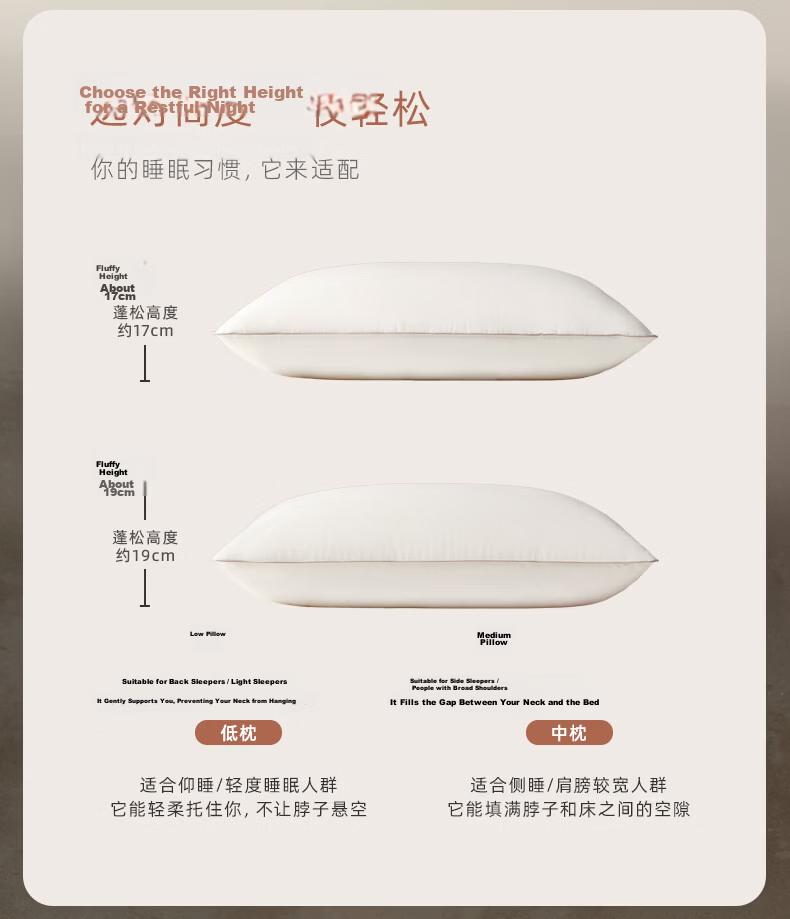 LUOLAI Home Textiles Pillow, Hotel-Grade Antibacterial And Anti-Mite Pillow, Adult Pillow, Tech-Spring Pillow, High Pillow 4
