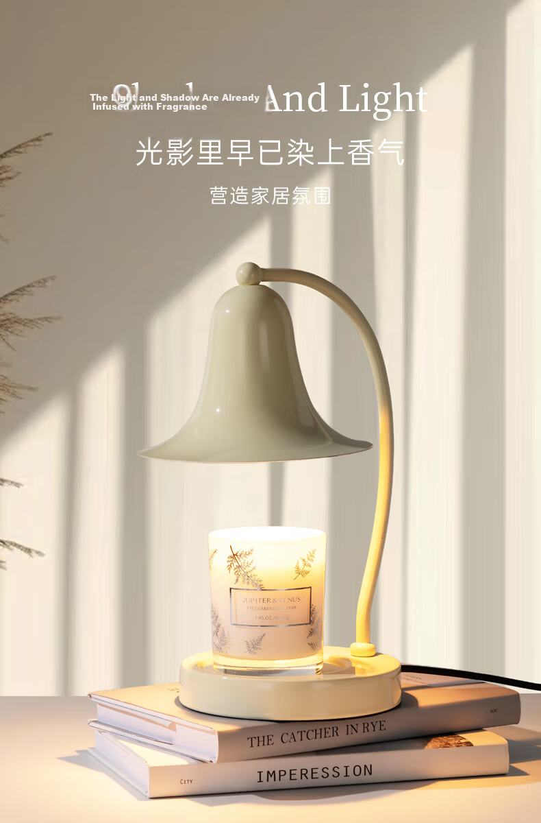 Jupiter & Venus Lily of The Valley Scented Lamp, Indoor Fragrance Melting Wax Lamp, Flameless Diffuser, Aromatherapy Atmosphere, Birthday Gift, Wedding Present for Friends 7
