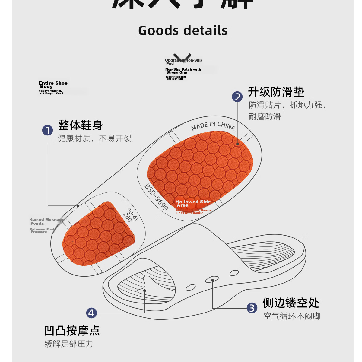 TZLDN Women's Non-Slip Slippers, Men's Anti-Fall Sandals for Elderly, Girls, Children, Students, All-Season Home Bathroom Slippers for Wome 12