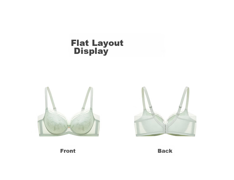 Manifen Comfortable Lightweight Women's Lace Soft Underwire Bra Sexy Large Cup Minimizing Bra 13