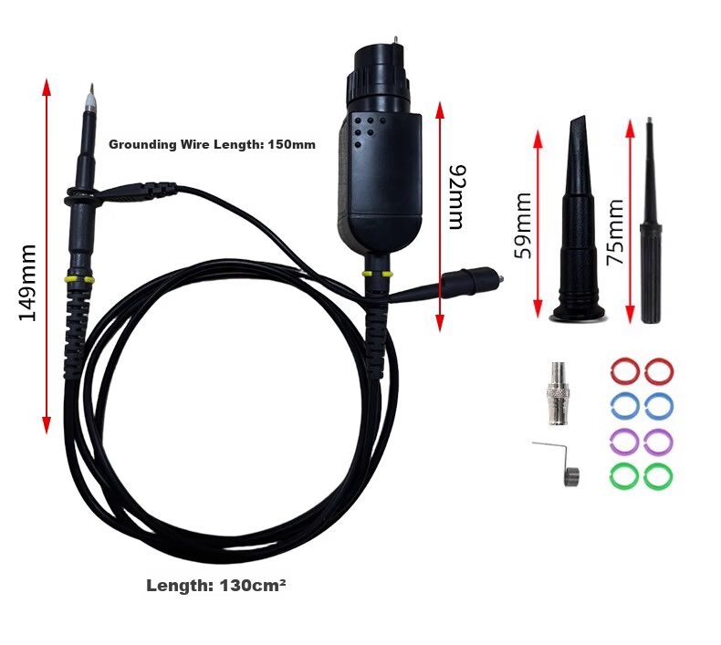 YPIO EER Pioneer YPIONEER Oscilloscope Probe P6500B 500MHz Bandwidth 10X Attenuation RMS 300V Voltage Rating 4