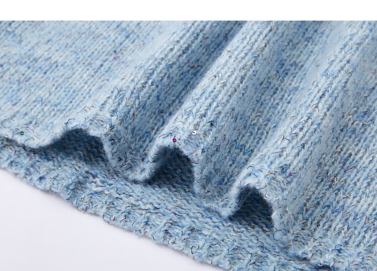 Demana Gradient Irregular Dyed Yarn Sweater with Lantern Sleeves, Wool-Texture Autumn Knit Top for Women 13