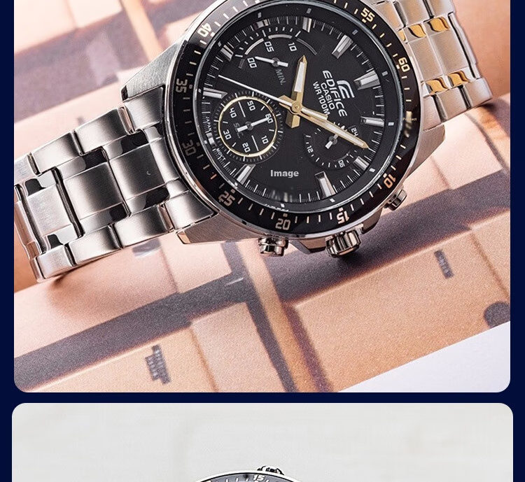 CASIO EDIFICE Men's Fashion Business Student Quartz Watch EFV-540D-1A 17
