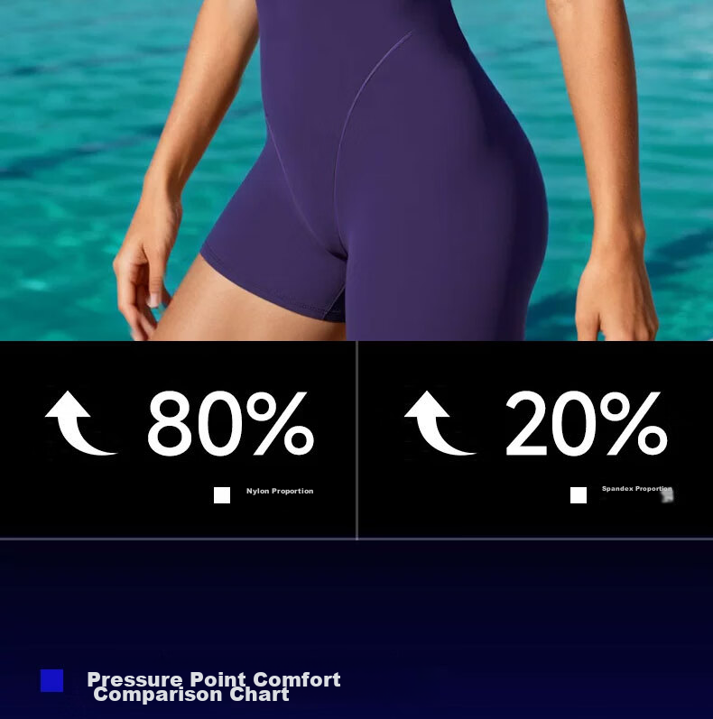 MIZUNO Women's One-Piece Five-Point Professional Training Quick-Dry Breathable Slimming Hot Spring Swimsuit AD335 Dark Purple M 11