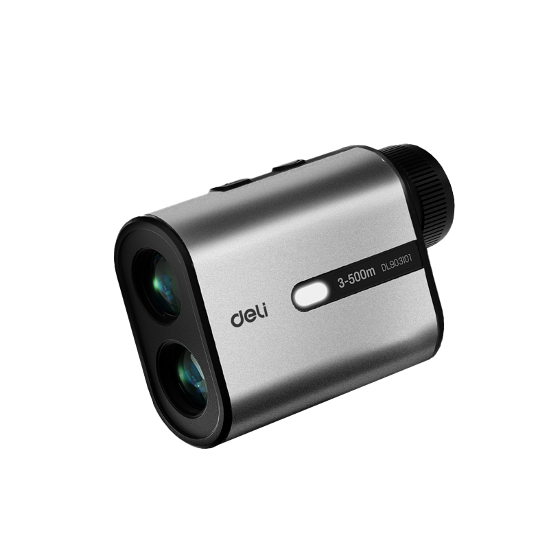 Deli Laser Rangefinder Telescope Aluminum Alloy Outdoor Handheld High Magnification Electronic Distance Meter Ultra-clear Golf 800m