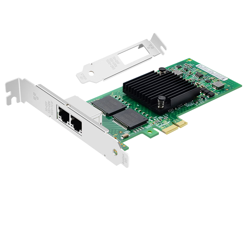 EB-LINK PCIE X1 Gigabit Dual-Port Server Network Card, I350-T2V2 Electrical Port Network Adapter, Machine Vision Industrial Camera, Intel I350AM2 Chip