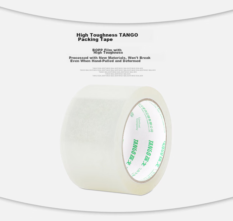 TANGO Ultra-Transparent Tape, 48mm*100y (91.4 Meters)*50um, 6 Rolls Packaged Sealing Tape for Home, Factory, Express Delivery, Logistics, Enterprise Office Stationery Supplies 5