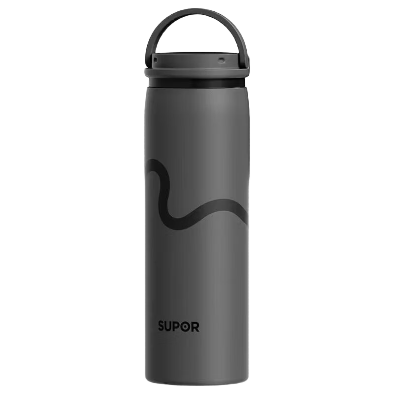 SUPOR Rotating Lid Insulated 316L Stainless Steel Tea Infuser Cup for Men and Women, High-Value Car Water Bottle