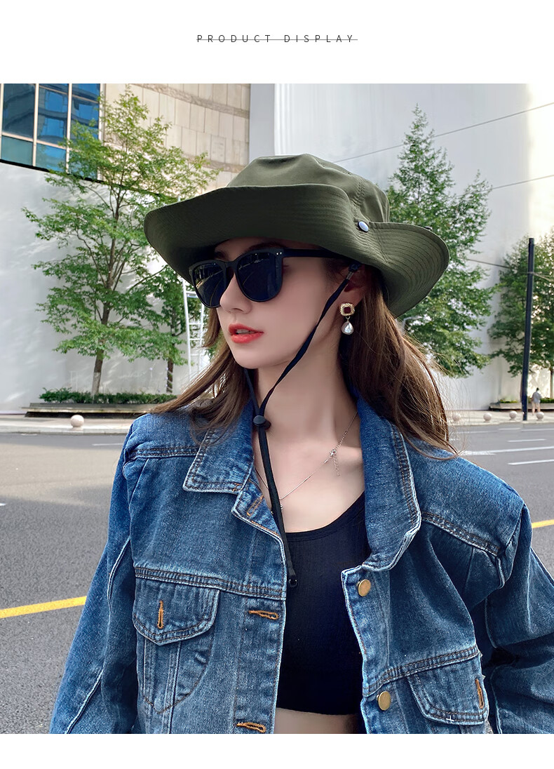XUEXIMAN Forest Style Camping Sun Protection Hat Women Summer UV Protection Fisherman Hat Outdoor Mountaineering Workwear Versatile Sun Hat Men 10