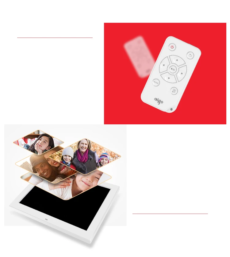 Patriot aigo digital photo frame DPF101 10-inch high-definition electronic photo album support music video white support enterprise logo batch customization Patriot aigo digital photo frame DPF101 10-inch high-definition electronic photo album support music video white support enterprise logo batch customization