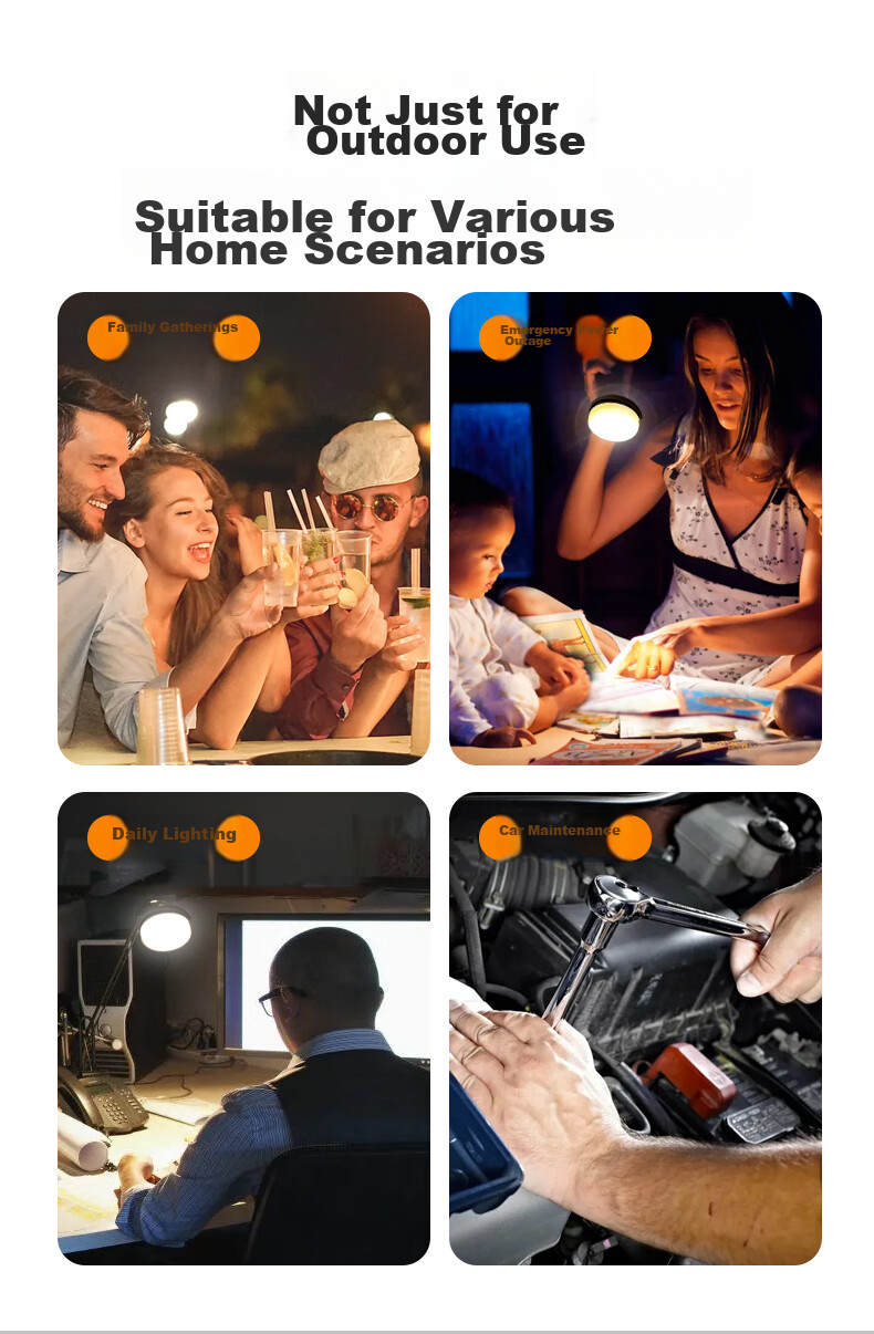 Guangmingdajiang Camping Light, High-Intensity Tent Lamp, Outdoor Ultra-Bright Camping Emergency Equipment, Hanging Lamp, Power Outage LED Rechargeable Lighting 7106 10