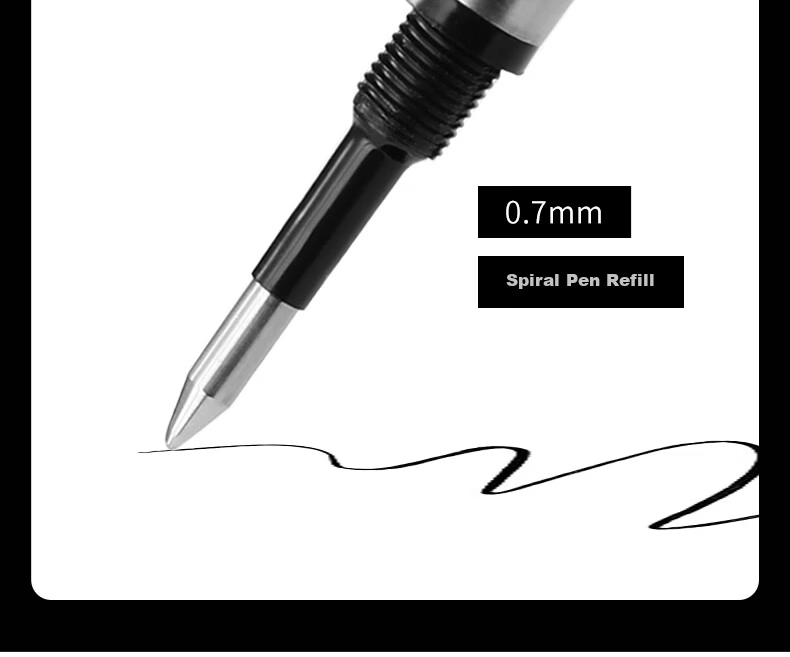 HERO Ballpoint Pen Refills 359 Spiral Daily Writing Practice Signature Pen Refills 0.7mm Black 24-Pack 5