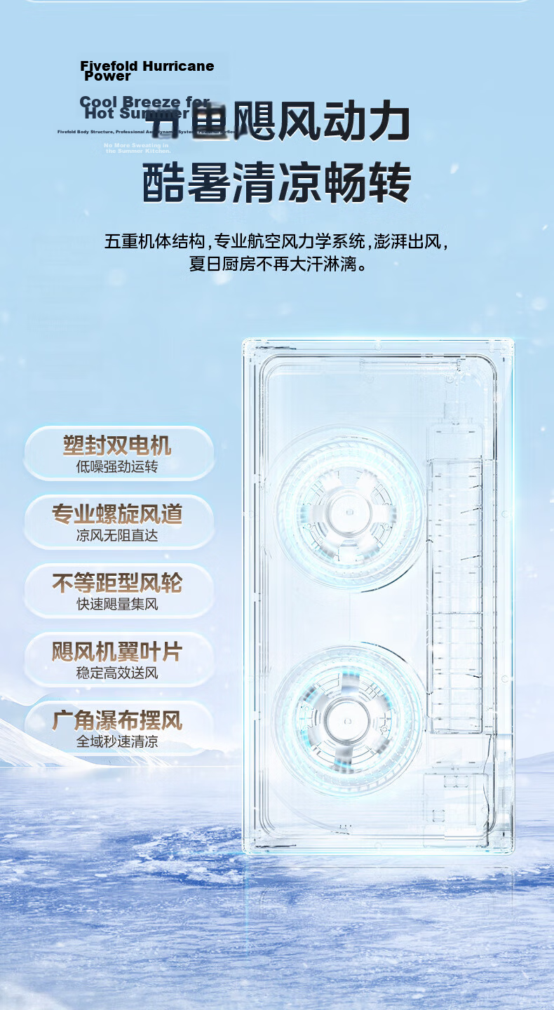 Midea Integrated Ceiling Mounted Kitchen Bathroom Cooling Fan B8 with Remote Control and Lighting 12