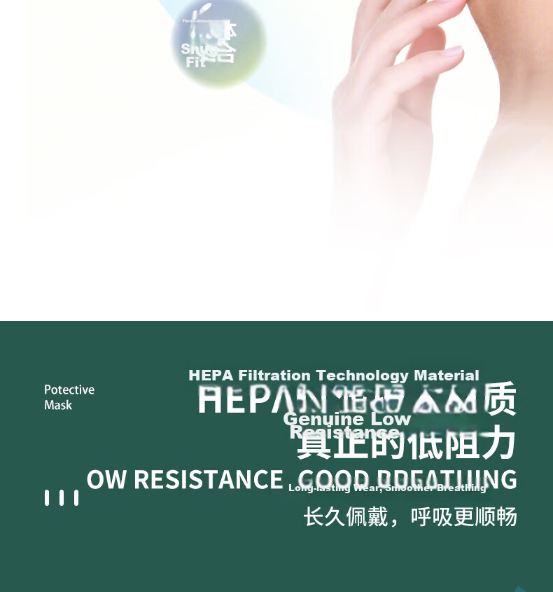 Honeywell KN95 Mask HMS-FM-01 20pcs/Box Individually Packaged Low Resistance Comfortable Lightweight 3D Design Anti-Haze Dust PM2.5 Protection 11