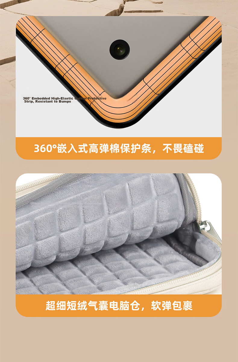 Milooky Slim Laptop Sleeve 16-inch Business Travel Compatible with Huawei Apple Lenovo 15.6-inch Laptop Bag 4