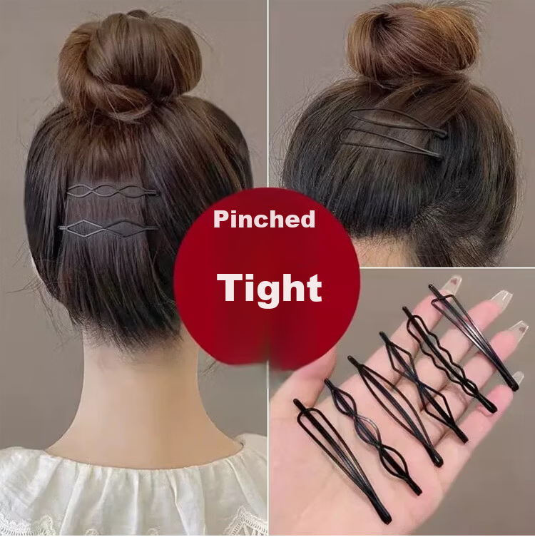 LiQing Black Small Hair Clip Bobby Pins [24 Pieces] Invisible Hair Clips for Bangs and Side Hair Styling 3
