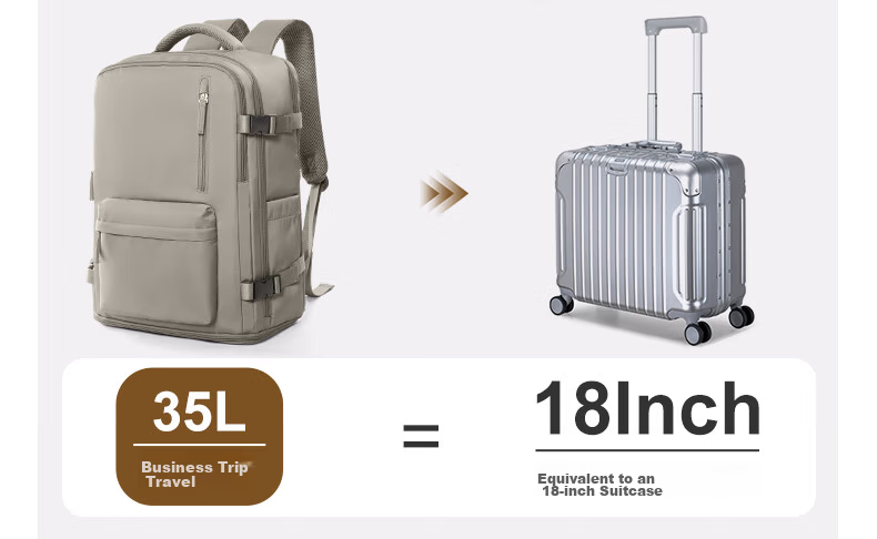 Landcase Travel Backpack Men Large Capacity Double Shoulder Bag Short Trip Business Luggage Multifunctional Laptop Bag Women 5162 Purple Taro 4