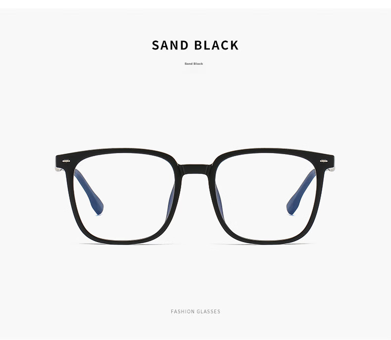 LESCA LUNETIER Gm Black Frame Glasses for Men, Prescription Available, Square Thick Frame, Cool And Stylish, Anti-Blue Light, Large Face, Non-Prescription Eyewear 13