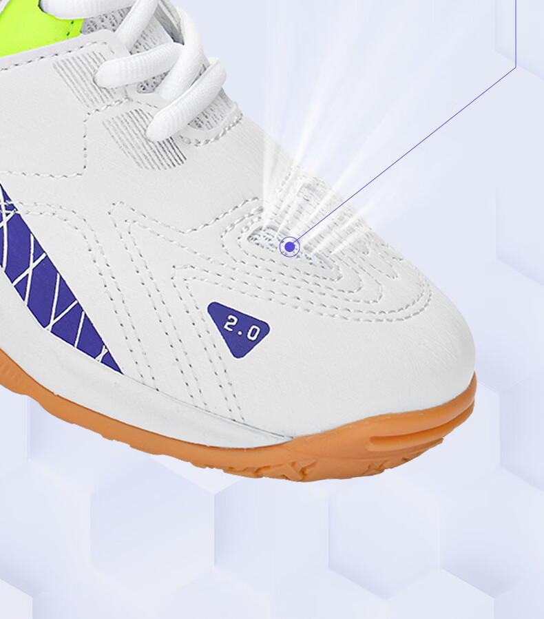 LI-NING Table Tennis Shoes Badminton Shoes Eagle Eye 2.0 National Team Competition Training Shoes White/Bright Blue Size 38 6