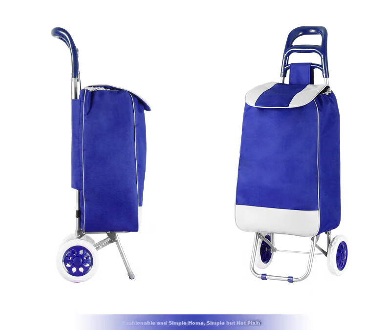 Paiying Shopping Cart, Foldable Hand-Pulled Trolley, Grocery Climbing Aid, Small Cart for Carrying Goods, Portable Pushcart, Annual Meeting Gift 15