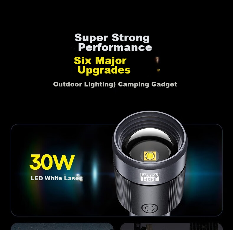 PHILIPS Multifunctional High-Power Flashlight Long Battery Life Adjustable Camping Light Detachable Battery SFL6253 3