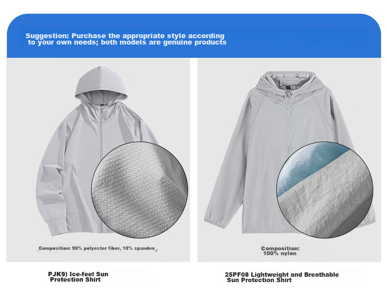 Baleno S&K Series Summer Men's UPF50+ Sun Protection Loose Cooling Breathable Jacket Simple Outdoor Versatile Top 2