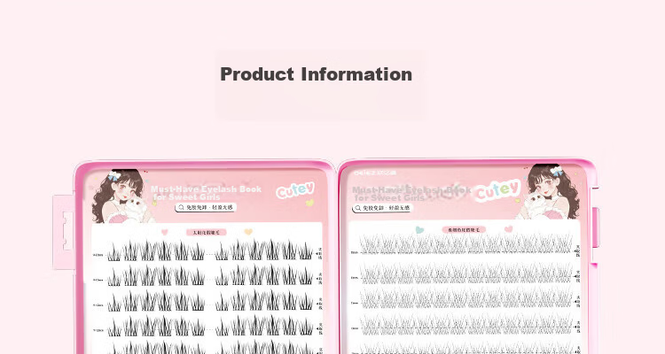 Ouyizi Mermaid Tail Glue-Free False Eyelashes Natural Realistic Large Volume Segmental Sunflower Fairy Eyelash Stickers 9
