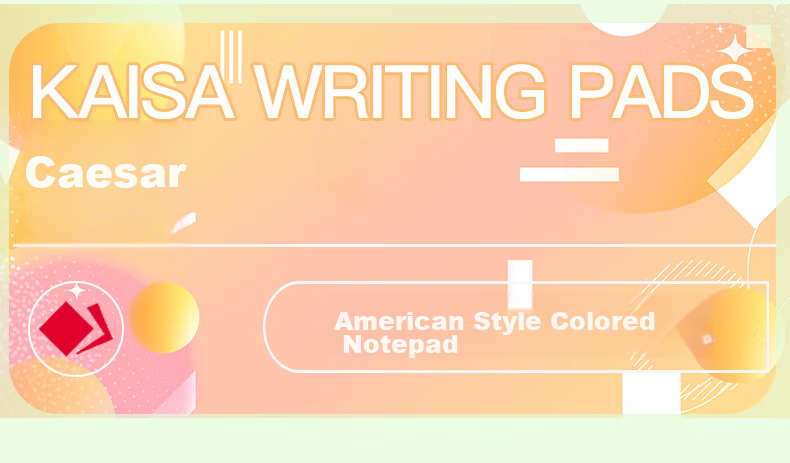 KAISA Yellow Flip-Top American Style A4 50-Sheet Sectioned Perforated Notebook Thin Draft Notebook College Student Exam Vocabulary Notebook 2-Pack 1