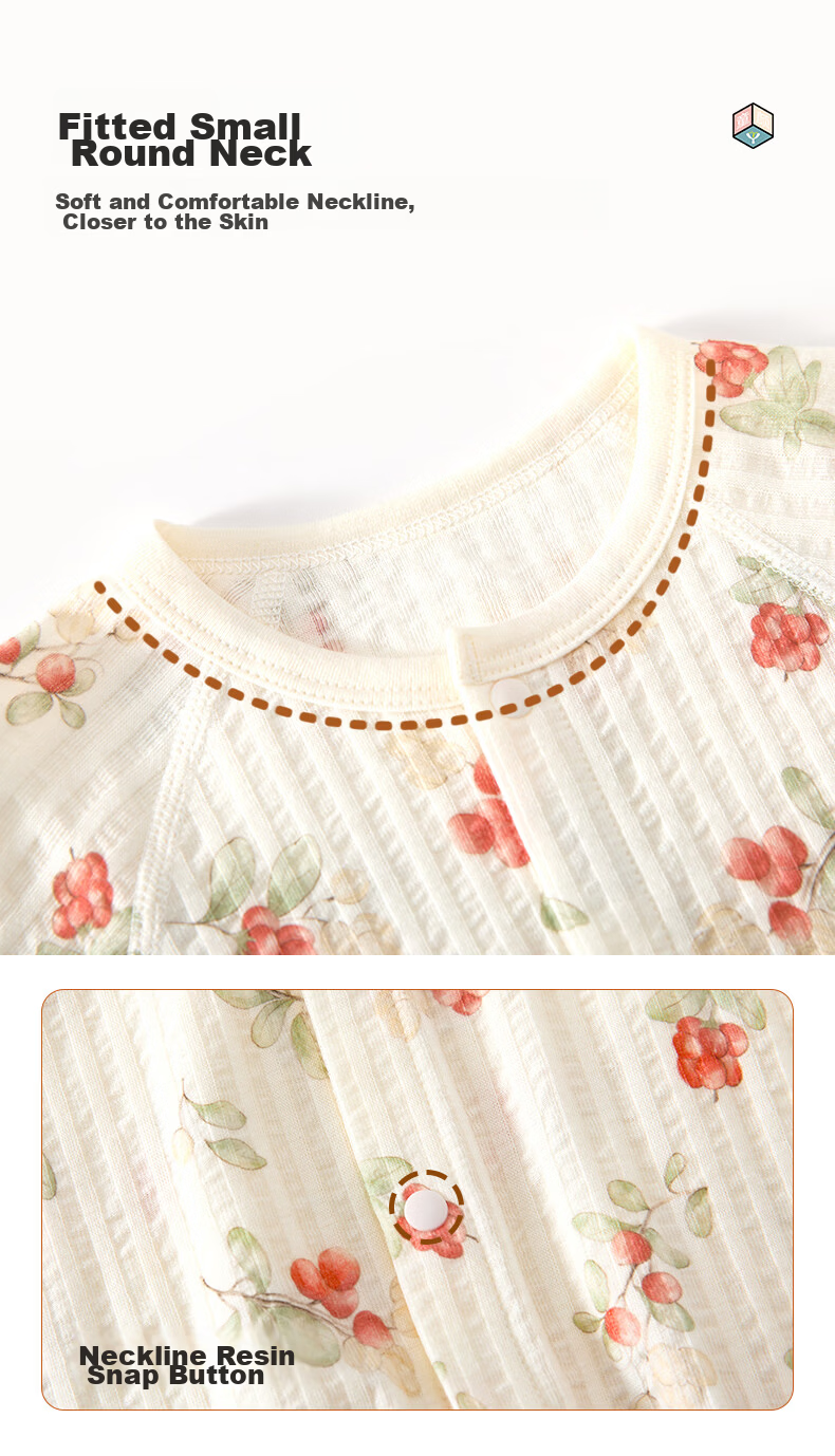 Baby Face Newborn Romper Crawling Suit Spring Summer A-Class Pure Cotton Full Moon Baby Pajamas Size 66 8
