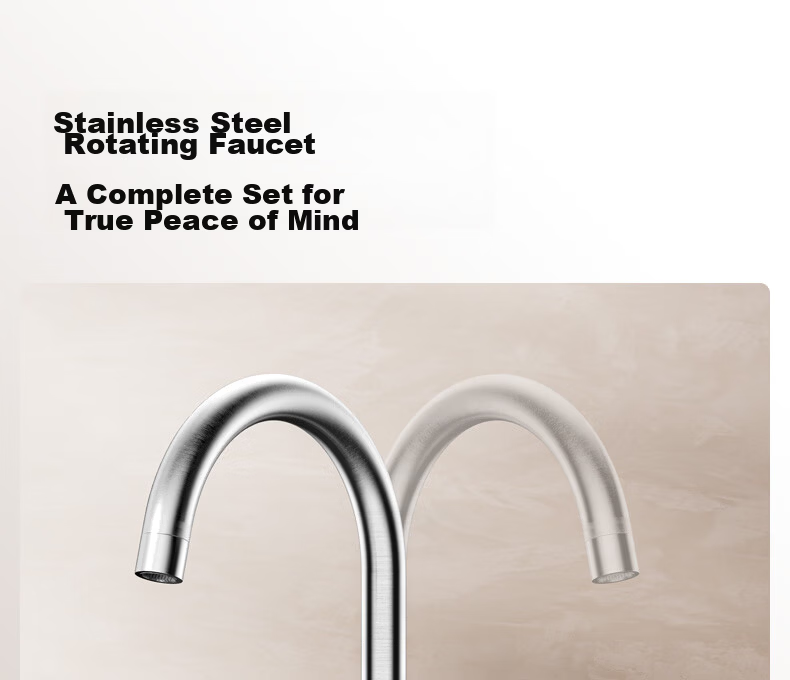 JOMOO Stainless Steel Brushed Large Capacity Kitchen Sink Single Basin Faucet Set 68*45 02390 15