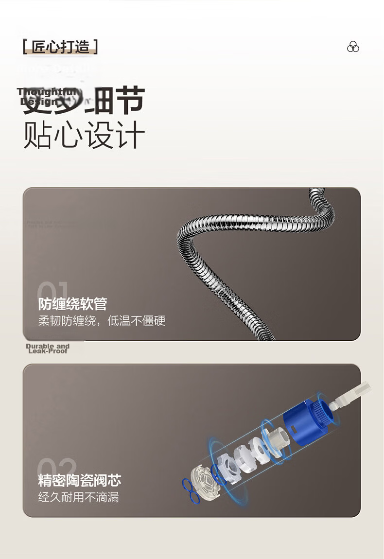 ARROW Simple Shower Faucet Hot and Cold Mixing Valve Brass Pressurized Handheld Shower Head AE3263CP 11