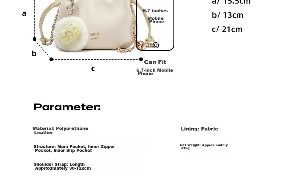 MEXICAN Handbag for Women, 2026 Light Luxury Shoulder Crossbody Bag, Bucket Cloud Bag, Valentine's Day Gift for Wife Or Girlfriend 12