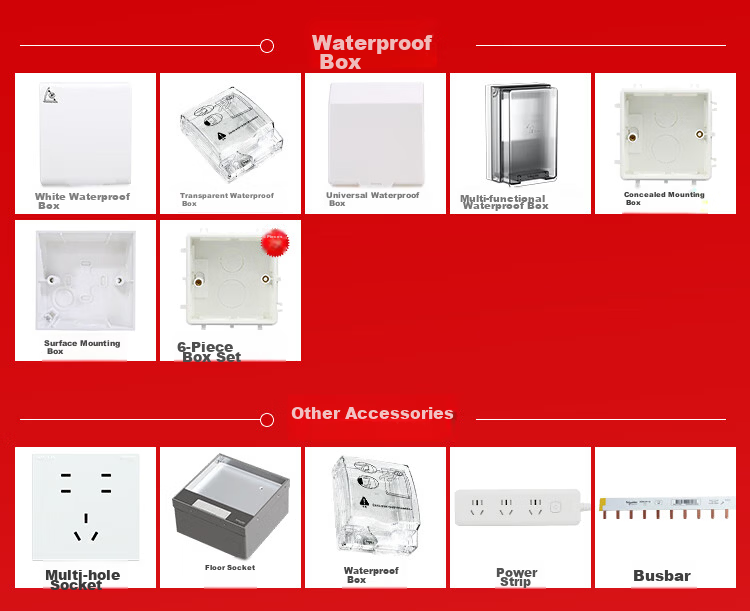 Schneider 86-Type Waterproof Box IP55 Power Socket Transparent Splash-Proof Cover Tianjia Series E223R_TR 4