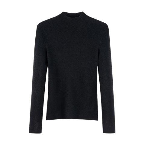 MiiOW Women's Half Turtleneck Knit Base Shirt Autumn Winter 2025 New Slim Fit Sweater Top