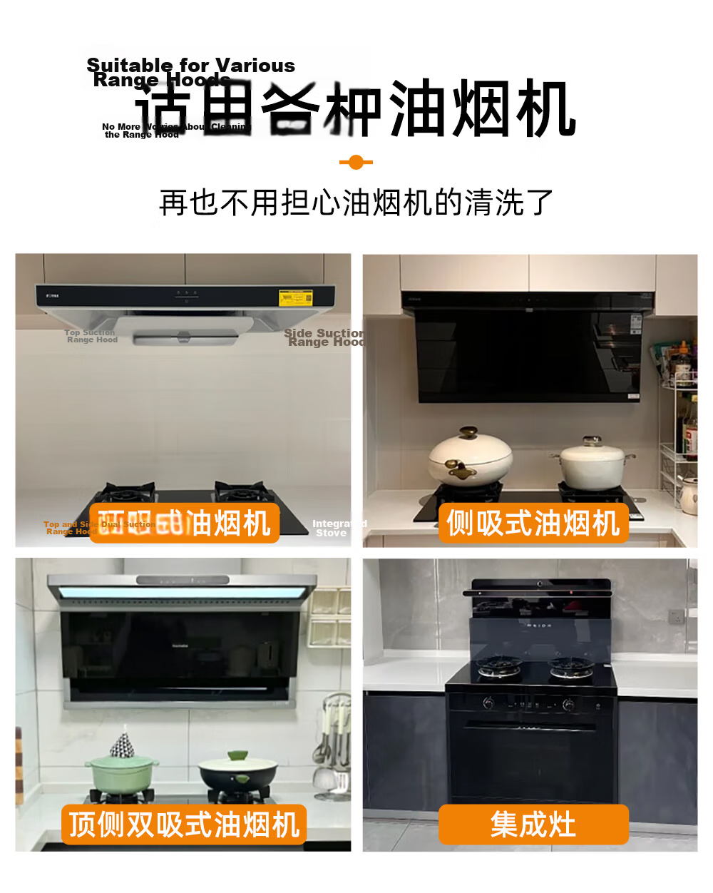 Xinuo Range Hood Top Oil Absorption Cotton Universal Cuttable Dust Cover Kitchen Oil-Proof Sticker Oil Pad 40*90cm 7