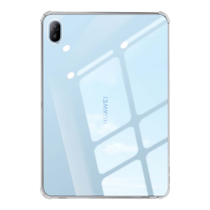 Freeson Protective Case for Huawei MatePad SE Tablet 2024 Model 11-Inch, Slim Full Coverage with Four Corner Airbags, Shockproof Transparent TPU Soft Shell, Clear