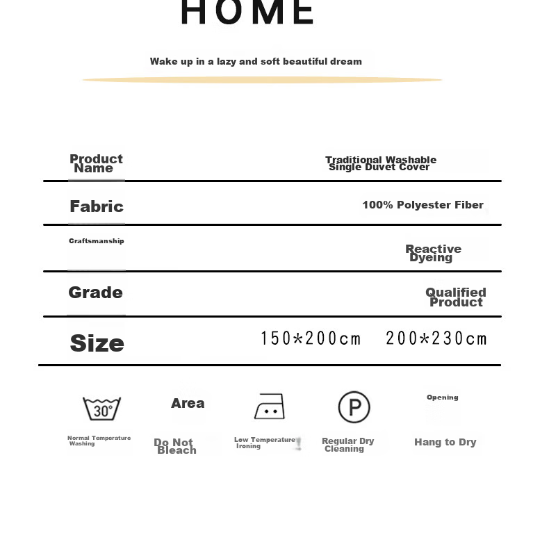Hongdou Class A Cotton-like Quilt Cover Single Piece Skin-friendly Quilt Cover for Sleeping Naked Single Student Dormitory Thickened Quilt Cover 1.5*2m Soft Fabric 19