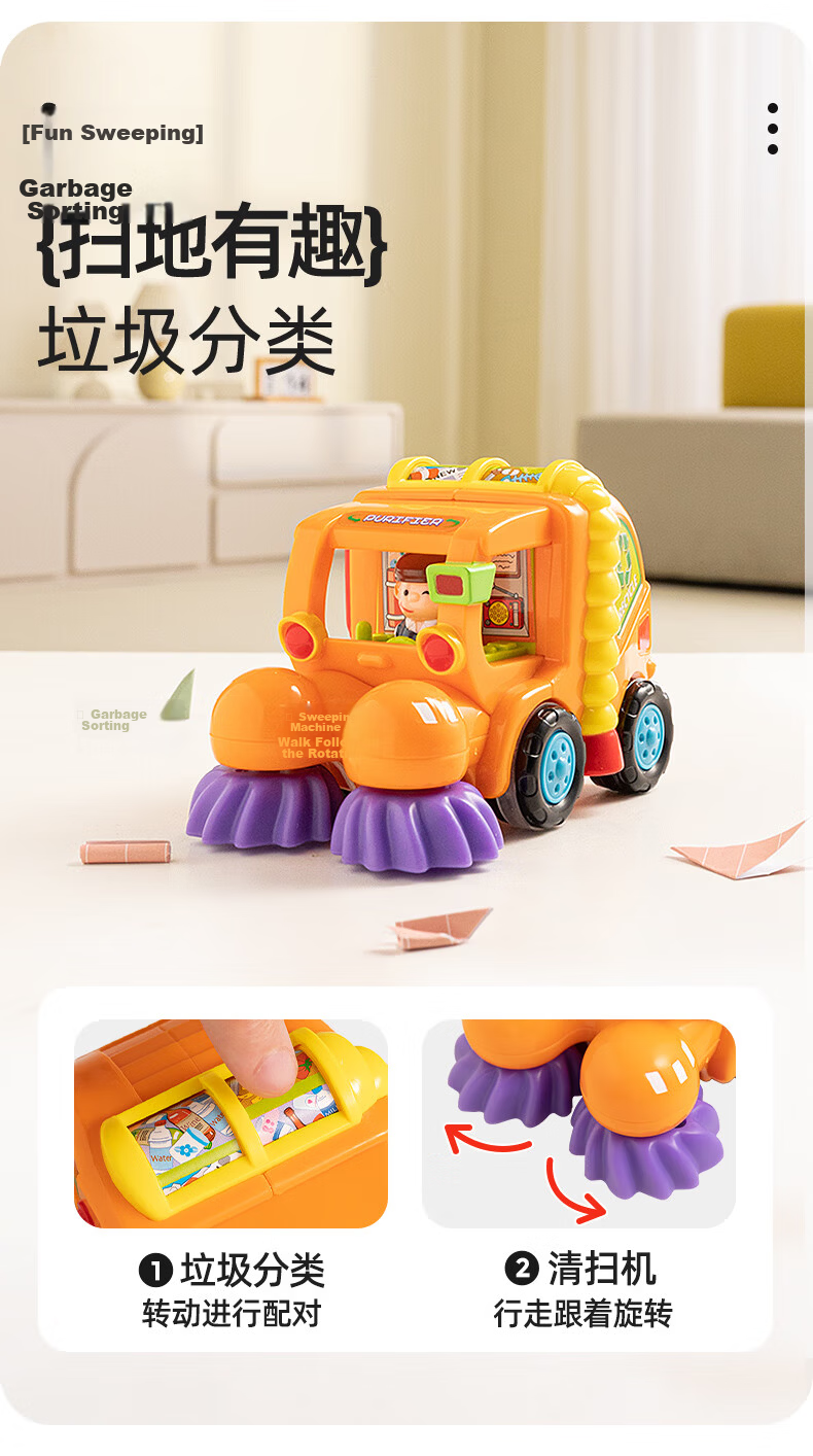 HUILE TOYS Baby Construction Vehicle Excavator Toy Car Children's Vehicle Model Boys And Girls Toys Birthday Gift for Ages 1-3 16