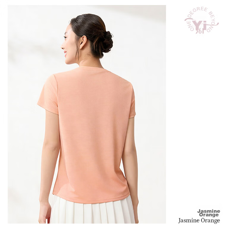 361° Women's T-Shirt Spring Summer Sports Quick-Dry Loose Casual Running Crew Neck Short Sleeve Top 662624117D-8 21