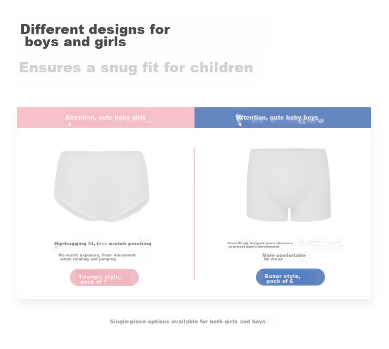 Aimer Kids Boys Disposable Cotton Antibacterial Mid-Waist Boxer Briefs Travel Wash-Free 1-Pack Size 150 10