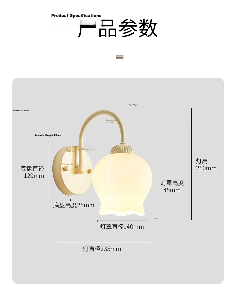 NVC LED Wall Lamp Nordic Minimalist Gold 12W for Dining Room Bedroom Corridor Cloakroom Bedside Light 12