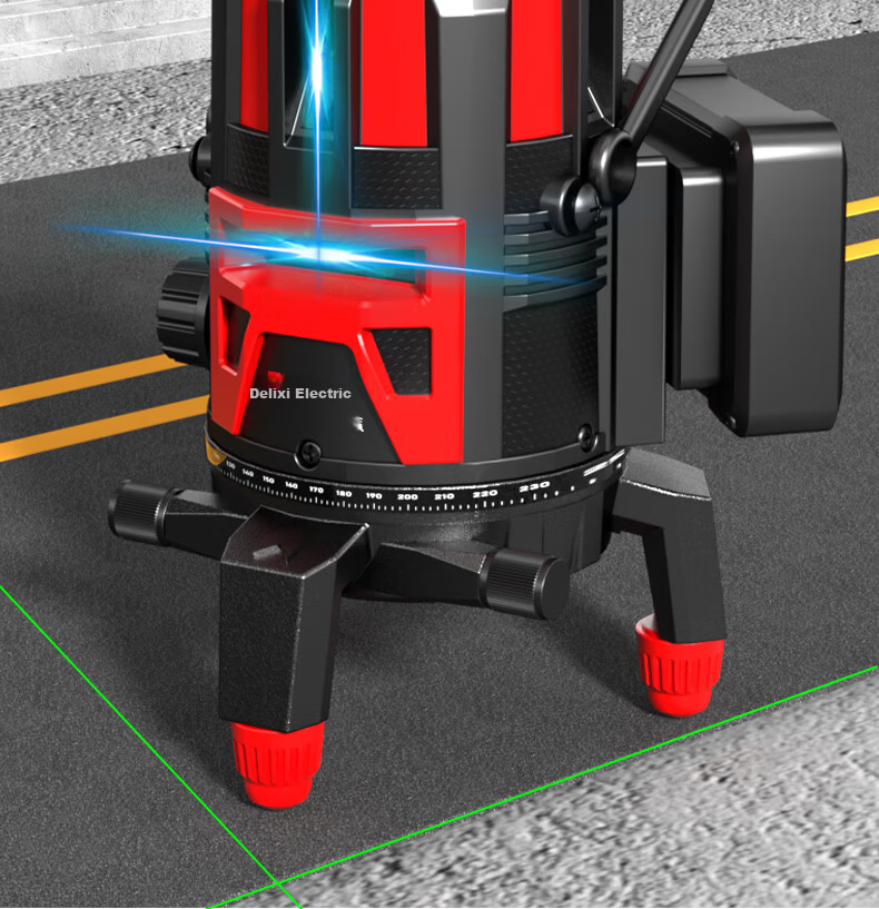 DELIXI ELECTRIC Blue Light 16-Line Infrared Level Dual Power High Precision Strong Light Fine Line Auto Leveling Laser for Outdoor Construction Site 14