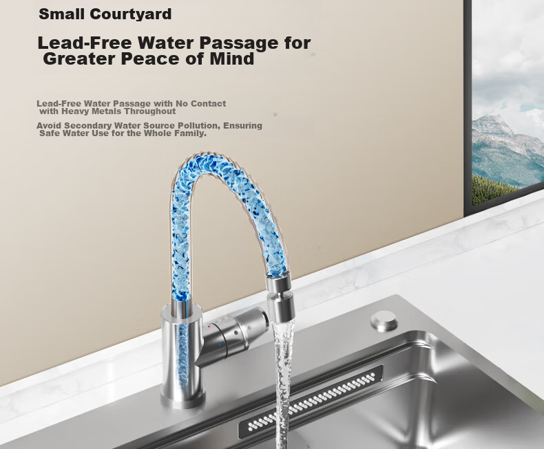 ARROW Kitchen Hot And Cold Faucet with 360° Rotating Double Control Tap for Sink [Renovation Subsidy 15%] 18