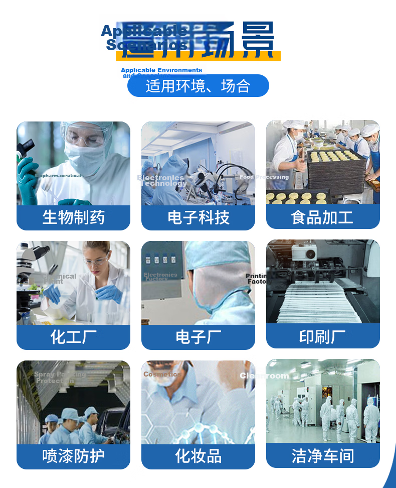 HANYANGCLEAN Anti-Static Coverall Cleanroom Suit Dustproof Paint Protective Workshop Workwear White 3XL 4