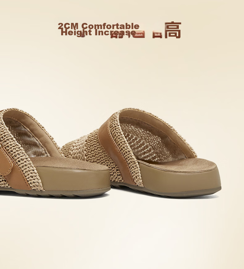 Tianmeiyi Vintage Woven Birkenstock Style Open-Toe Slip-On Women's Thick-Soled Sandals 2026 Summer New Arrival 10