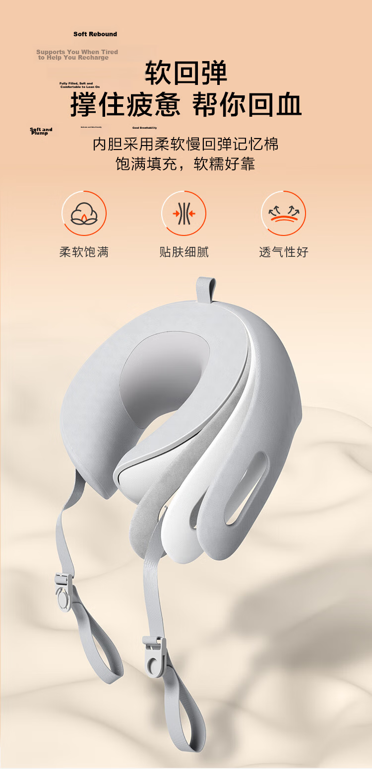 JD Original [Mid-Autumn Festival Gift] Neck Massager K7, Pulse Red Light Heat Therapy for Shoulders And Neck, Pocket-Size Neck Massager, Cervical Spine Massager, Neck Protector, Birthday Gift 11