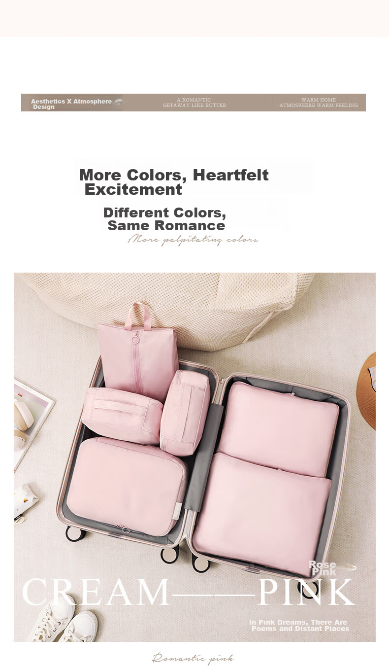 Baicaoyuan Compressed Travel Storage Bag for Down Jacket, Clothes, Underwear, Luggage Sorting, Business Trip Dirty Clothes, Essential Travel Item 15