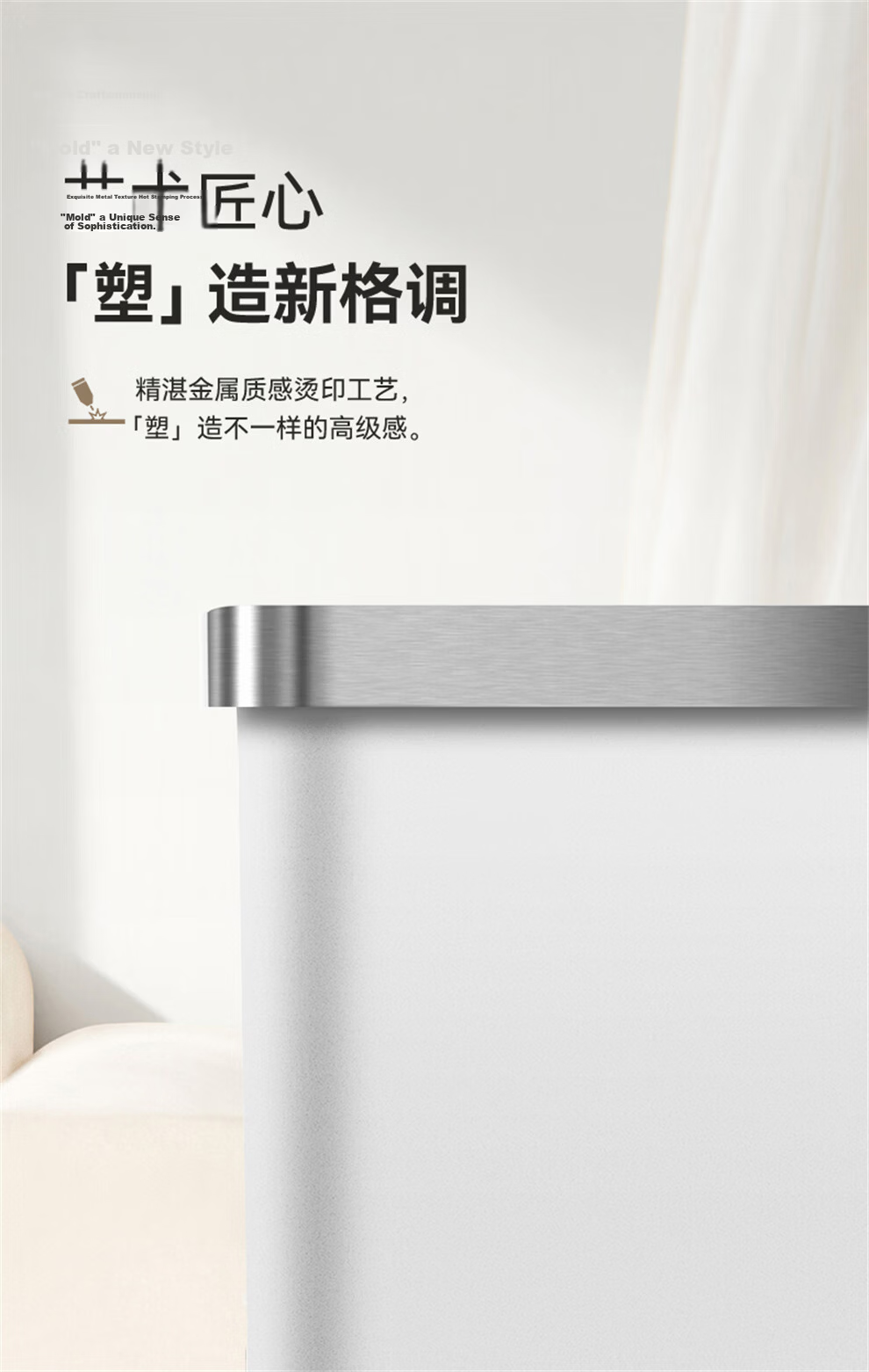 EKO 20L Step Trash Can Ice Grey Commercial Large Office Medical Property Kitchen Bathroom EK6377 3