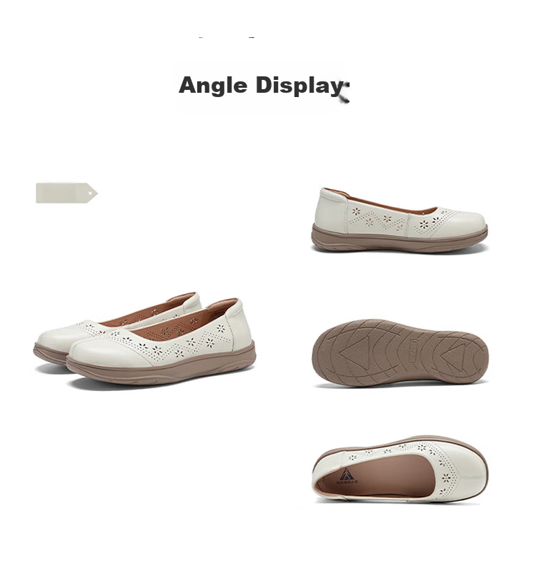 Zulijian Elderly Shoes [520 Gift for Mom] Women's Breathable Loafers 6032K Black Size 38 13